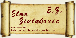 Elma Zivlaković vizit kartica
